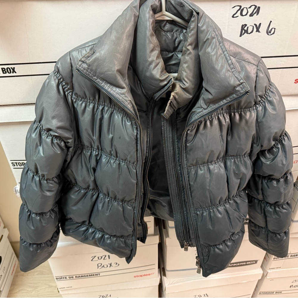 Armani Collezioni ombré green Puffer Jacket